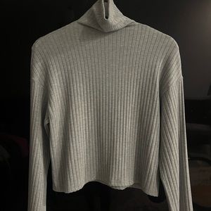 Enzo Costa - Cropped Ribbed Turtleneck sweater